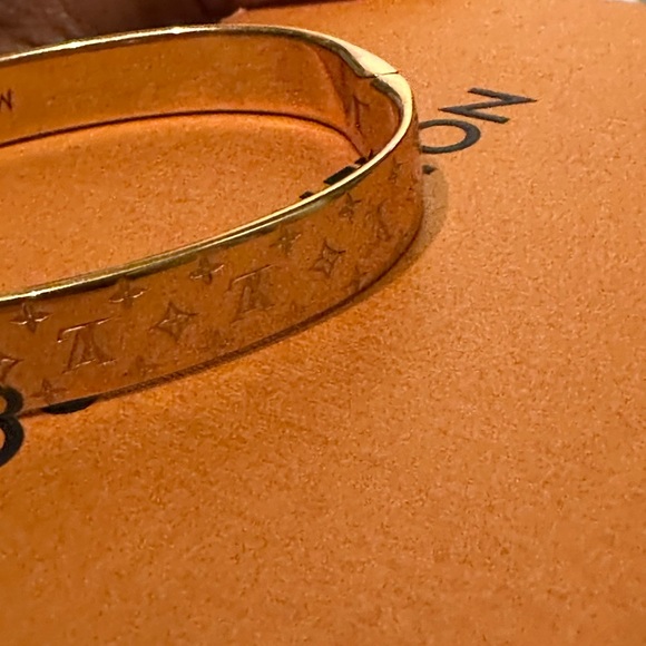 Louis Vuitton Brass Nanogram cuff 💕 - Picture 7 of 13